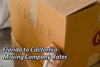 Florida to California Moving Company Rates