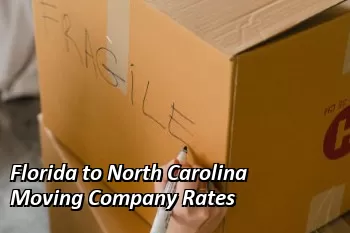 Florida to North Carolina Moving Company Rates